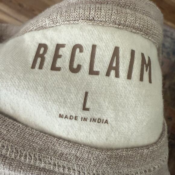 Buckle Reclaim Drop Needle Thermal Beige Men’s Shirt 100% Cotton size Large - Picture 3 of 7